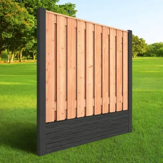 Redwood-luxe hout betonschutting